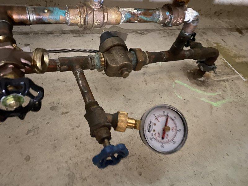 Installed 50-gallon tall gas water heater in basement with proper permitting and regulatory compliance. Replaced two failed sump pumps with M63 units including new check valves in basement sump pit, addressing non-operational primary pump and verifying secondary pump functionality. Removed leaking water heater and completed full installation of replacement unit with updated plumbing connections to existing copper supply lines and brass valve assembly, ensuring all connections were secure and system was tested for proper operation.