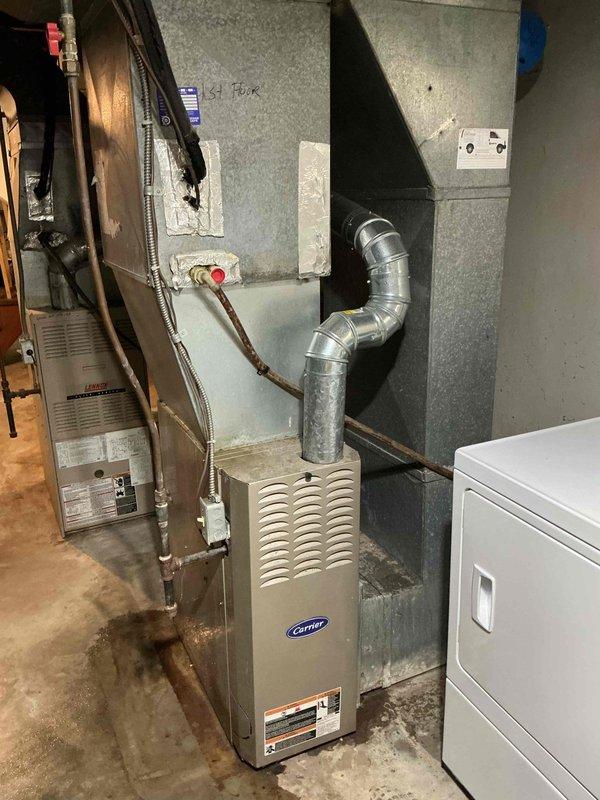 Responded to service call for 16-year-old air conditioning unit experiencing freeze-up condition. Upon inspection, diagnosed and resolved cooling system malfunction causing evaporator coil icing. Performed system evaluation, cleared blockage issues, and restored proper refrigerant flow and airflow to prevent further freezing. Unit tested and returned to normal operation with proper cooling performance verified.