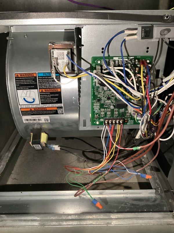 Completed comprehensive preventive maintenance tune-up on 2023 single-unit HVAC system. Performed refrigerant level and pressure verification using manifold gauge set, confirmed system operating within manufacturer specifications. Conducted electrical inspection of control board and wiring connections, verified all safety controls and connections secure. Cleaned condenser and evaporator coils, cleared condensate drain line, performed thermostat calibration, measured airflow and static pressure readings, and replaced air filter to ensure optimal system performance and efficiency.