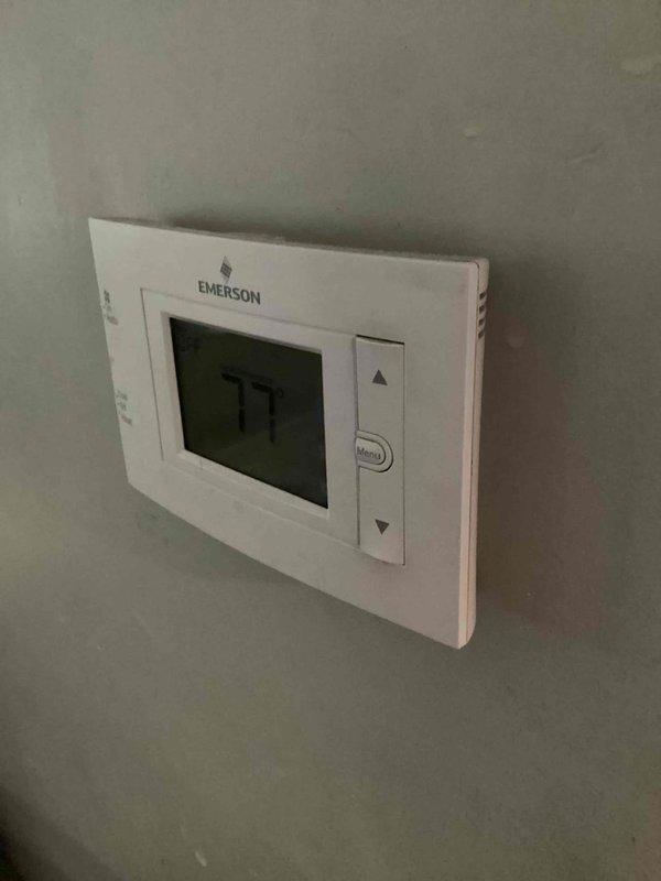 Responded to no-cool call on 10+ year old outdoor condensing unit. Upon arrival, found unit humming but not starting - diagnosed failed start capacitor preventing compressor from engaging. Replaced dual run capacitor, verified proper voltage and amperage readings, confirmed unit cycling properly with thermostat calling for cooling.
