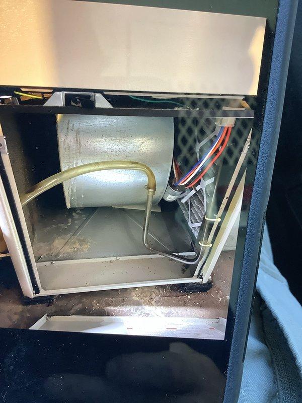 Completed comprehensive tune-up service on single outdoor AC unit as part of Home Depot promotional maintenance program. Performed standard preventative maintenance procedures including inspection of refrigerant lines with green insulation, electrical connections, capacitor, and internal wiring harness. Unit found in operational condition with age-appropriate wear; all components functioning within normal parameters upon completion of service.