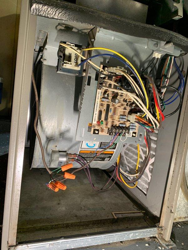Completed preventive maintenance tune-up on a 17-year-old residential air conditioning system for Home Depot service order #F59545250. Performed comprehensive inspection of outdoor condensing unit and indoor control components, including visual examination of control board, contactors, relays, and electrical connections. All wiring connections, wire nuts, and splices were inspected for proper termination and security. System operational parameters were verified and equipment was found to be functioning within normal specifications at time of service.