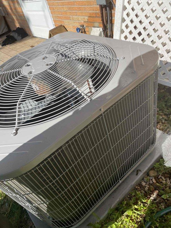 Performed comprehensive AC tune-up on single outdoor condensing unit. Completed standard maintenance protocol including inspection of condenser coils, fan motor operation, and electrical connections. Evaluated and documented air filter condition, confirming adequate airflow through system.