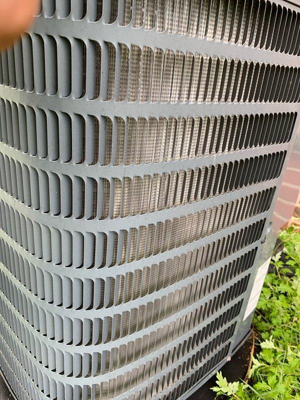 Completed cooling season tune-up on residential Goodman air conditioning unit located in backyard. Performed comprehensive inspection of condenser unit including cleaning of coils, verification of refrigerant levels, electrical connections check, and operational testing to ensure optimal system performance for the cooling season.