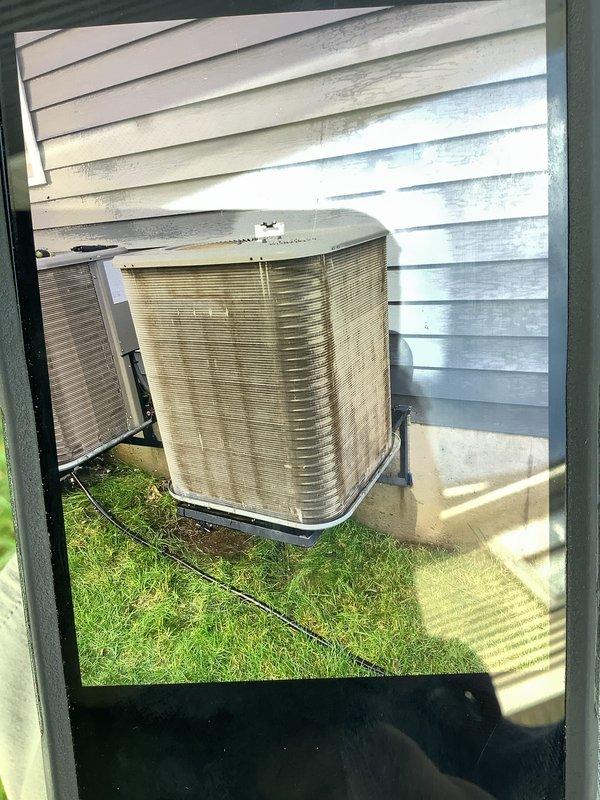 Completed air conditioning tune-up service on single outdoor condensing unit. Performed standard maintenance inspection including checking refrigerant levels, electrical connections, and overall system operation. Verified air filter condition, which appeared clean with proper airflow, and confirmed unit is operating within normal parameters.