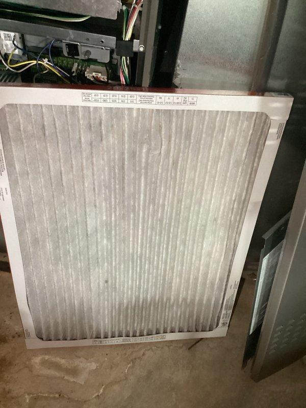 Completed routine cooling season tune-up on 2-year-old Lennox air conditioning system with no reported operational issues. Performed comprehensive system inspection, replaced heavily soiled indoor air filter and cleaned exterior condenser coil which showed significant dirt and debris accumulation. All system components tested and operating within manufacturer specifications.