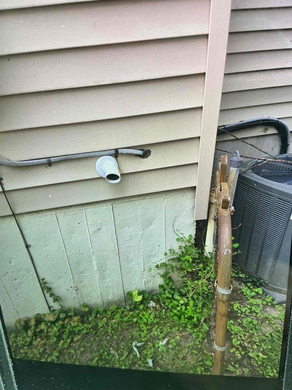 Completed installation of a 50-gallon power vent water heater in accordance with permit #26PLU-12120. Unit was properly mounted, connected to existing plumbing lines with copper piping, and vented through exterior wall using PVC power vent system. All connections were secured, system was tested for proper operation, and plumbing identification sticker was applied per permit requirements.
