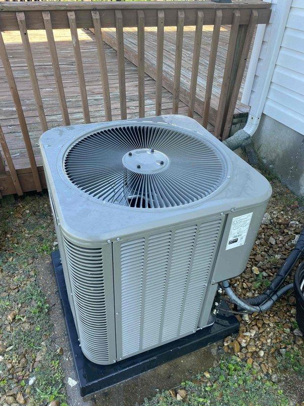 Completed preventative maintenance tune-up on 2-year-old Lennox cooling system per customer's summer maintenance request. Performed comprehensive inspection of indoor air handler components and outdoor condenser unit, verified all electrical connections and wiring harnesses, checked refrigerant lines and insulation integrity, and confirmed proper operation of all system controls and safety devices.