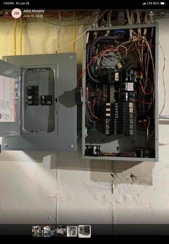 Returned to address persistent E429 error code on Lennox system after replacing inverter twice previously. Coordinated timing to contact Lennox technical support during business hours for advanced diagnostics and troubleshooting assistance. Documented electrical panel configuration and circuit breaker connections serving the HVAC equipment for reference during technical support consultation.