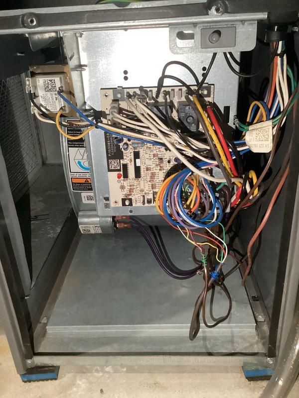 Completed cooling tune-up maintenance on two HVAC systems. Performed standard preventative maintenance procedures including filter inspection and replacement, verified control board operation and wiring connections, and conducted system performance evaluation on both outdoor condensing units. All systems operating within normal parameters upon completion.