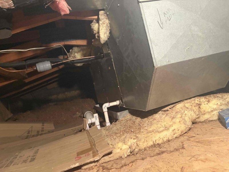 Responded to no-cooling complaint on 10+ year old outdoor unit located at side of home. Upon arrival, system was operational but performed full diagnostic evaluation using digital manifold gauges and amp clamp to assess system performance and refrigerant charge. Measured electrical parameters, operating pressures, and temperatures at outdoor condenser unit. Inspected indoor air handler in attic space, checking refrigerant lines, condensate drain system, and electrical connections. System currently functioning but requires monitoring for intermittent operation issues reported by customer.