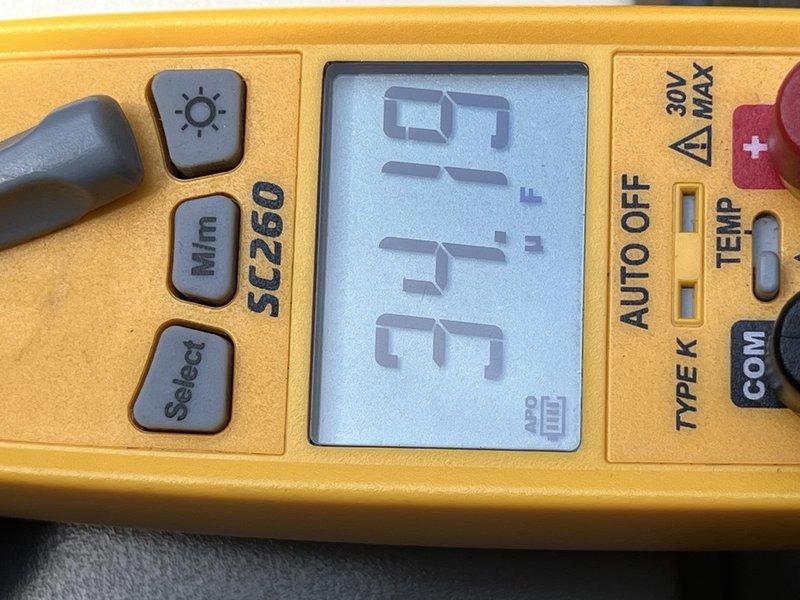 Completed preventative maintenance tune-up on two 28-year-old outdoor cooling units. Performed comprehensive system diagnostics including temperature differential measurements, with supply air reading 61.1°F, and verified electrical parameters using digital multimeter. Both units inspected, cleaned, and tested for proper operation.