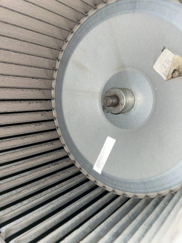 Responded to complaint of loud humming noise from indoor air handler unit lasting approximately 30 seconds before system startup. Upon inspection, discovered blower motor assembly and surrounding components with significant dust and debris accumulation affecting normal operation. Documented equipment condition with photos showing excessive particulate buildup on motor housing, cooling fins, and electrical connections. Identified dust accumulation as contributing factor to delayed startup and abnormal operational sounds from the 2020-installed system.