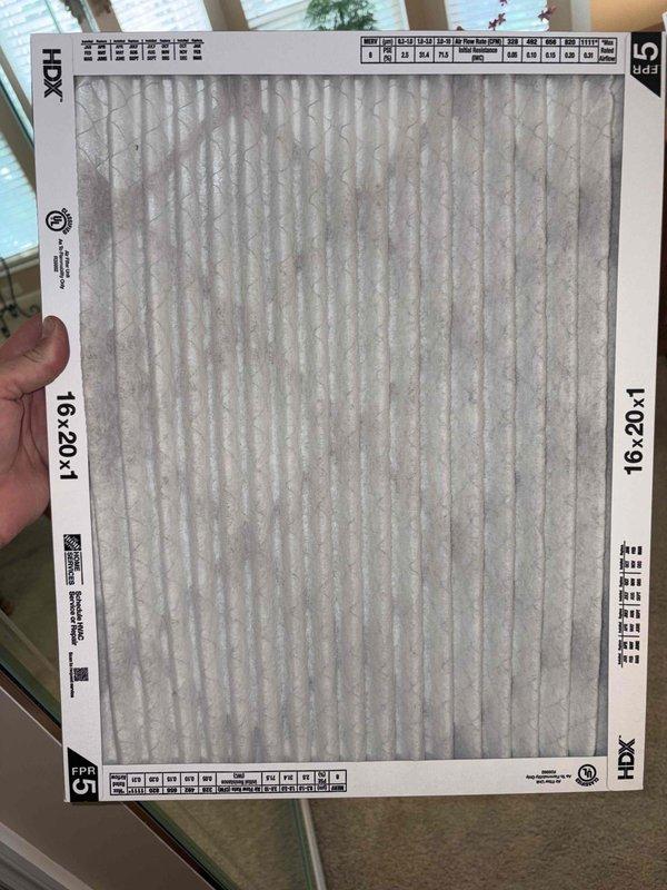 Completed comprehensive cooling system tune-up on single outdoor AC unit. Performed standard maintenance protocol including inspection of internal components, electrical connections, and control board assembly. Evaluated and documented condition of 16x20x1 pleated air filter showing moderate dust accumulation. All electrical wiring, compressor components, and system controls found to be in functional operating condition.