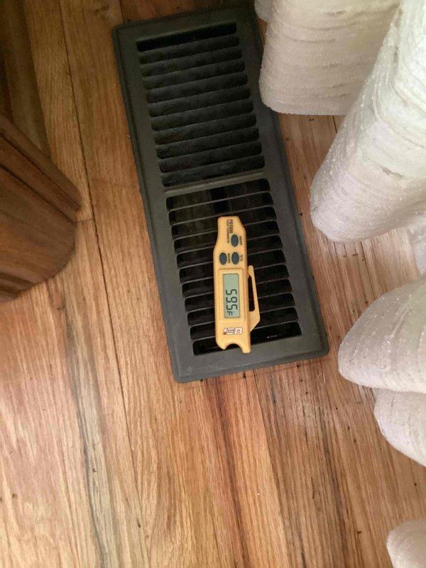 Returned to service call to complete repair on air handler unit. Replaced control board, RDS (reversing drain sensor), and installed coil sensor repair kit to restore proper system operation. All replacement parts were obtained from Lennox Bridgeton and original components were retained per protocol. Verified system functionality and confirmed proper temperature readings at floor register upon completion.