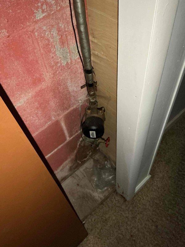 Responded to emergency water heater failure in basement where existing unit was producing steam and leaking water. Removed and replaced failed water heater with new 50-gallon gas short tank model. Installed 3/4" pressure reducing valve and completed gas piping modifications using additional black iron fittings including 1/2" 90-degree elbows, straight 90, 45-degree elbow, and various couplings and tees to ensure proper gas supply connection. Added necessary water supply connections with 3/4" and 1/2" brass fittings as required for code compliance. Work performed under permit #26PLU-13228 with all installations meeting local plumbing code requirements. System tested and verified operational with proper pressure settings confirmed via gauge readings. All connections checked for leaks and unit left in full working condition.
