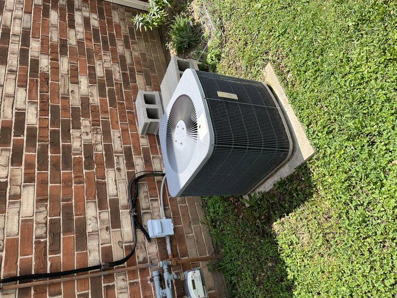 Responded to no cooling complaint on 30+ year old residential air conditioning system for second opinion diagnostic evaluation. Upon arrival, performed comprehensive system inspection of outdoor condenser unit and indoor components. Visual examination revealed severely aged equipment with belt-driven blower assembly showing significant wear, deterioration, and dust accumulation. Condenser unit exterior showed weathering consistent with age, though mechanically accessible for evaluation. Assessed overall system condition including electrical connections, refrigerant lines, and mechanical components. Due to advanced age of equipment (30+ years beyond typical service life), system exhibits multiple signs of end-of-life deterioration including worn pulley system, aged belt drive mechanism, and general component degradation. Documented equipment condition with photographic evidence of outdoor unit installation and indoor blower assembly. Provided diagnostic findings and recommendations to s