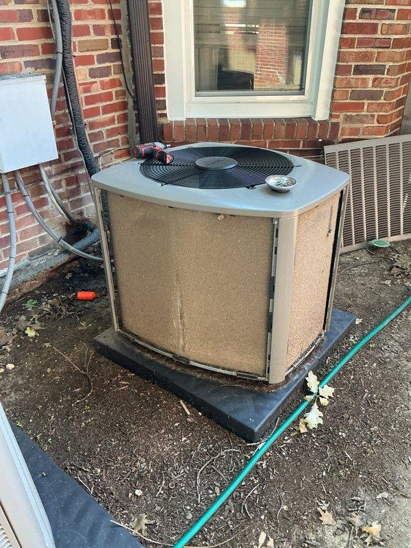 # Summary

Responded to no-cool call on 3-year-old outdoor unit caused by wet switch safety shutdown. Identified severely clogged evaporator coil with heavy dust and debris accumulation restricting airflow and causing condensate overflow, triggering the safety float switch and shutting down the system.

# Work Performed

Upon arrival, confirmed unit was non-operational due to wet switch activation. Opened access panel and inspected internal components, revealing significant debris buildup on evaporator coil fins and base. The heavy accumulation of dirt, dust, and organic material was restricting airflow across the coil, causing inadequate heat exchange and excessive condensation.

Cleaned evaporator coil using fin comb and appropriate cleaning methods to remove debris from fins and base area. Cleared condensate drain line to ensure proper water evacuation and prevent future wet switch trips. Inspected blower motor assembly and verified proper operation. Checked all electrical connectio