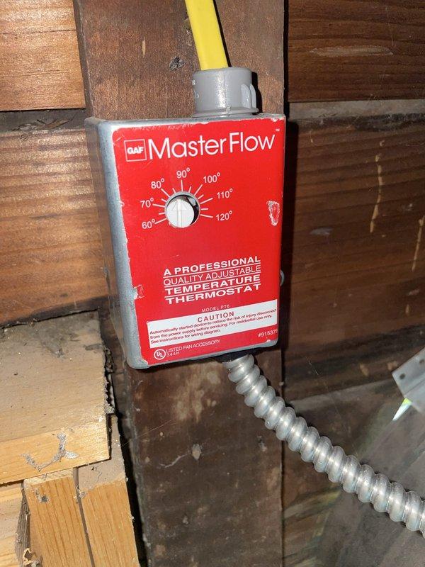 Responded to emergency call for air conditioning unit leaking water through ceiling into living space. Upon inspection, found condensate drain line obstruction causing overflow from drain pan in attic-mounted air handler. Cleared blockage from drain line, verified proper drainage flow, and inspected evaporator coil and drain pan for damage. Replaced heavily soiled air filter which was restricting airflow and contributing to excessive condensation. Checked attic-mounted thermostat and ventilation controls for proper operation. System restored to normal function with no further leakage observed during testing cycle.