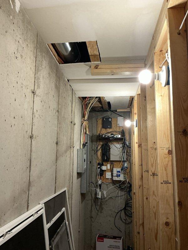 Completed electrical estimate for mini split installation wiring requirements. Assessed existing electrical infrastructure in utility corridor and exterior service area, documenting current wiring configuration and determining optimal routing path for new dedicated circuit to support outdoor HVAC condenser units. Provided detailed scope of work for running new electrical wire from interior panel through mechanical space to exterior equipment location.