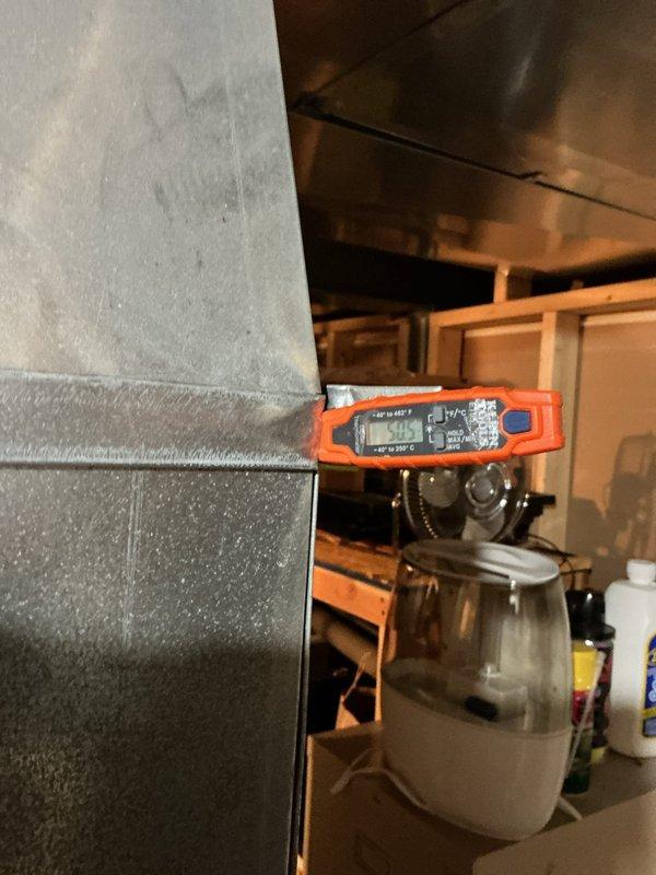 Responded to service call for refrigerant addition on residential air conditioning unit located at side of home. Upon arrival, performed complete system diagnostics using digital gauge manifold to measure operating pressures and temperatures across the system. Evaluated airflow at supply ductwork using clamp meter to verify proper amperage draw and system performance. Connected manifold gauges to service ports and assessed refrigerant charge levels, confirming system was operating below optimal capacity. Added appropriate amount of refrigerant to restore system to manufacturer specifications and verified proper cooling operation before departure.