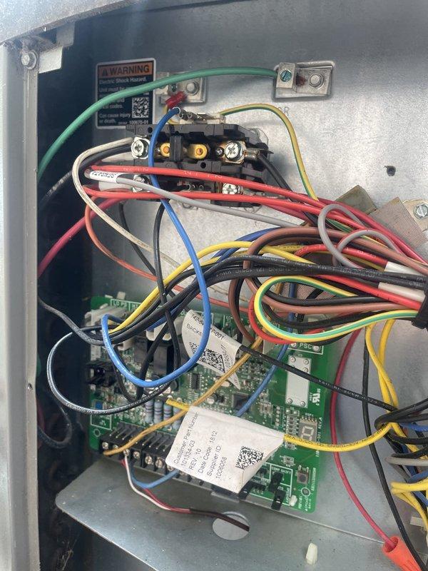 Replaced defective control board and contactor on outdoor unit S/N 5818D15088 affecting second floor system operation. Installed new control board obtained from Lennox Bridgeton and new contactor from van stock, restored proper electrical connections, and verified system functionality. Retained failed parts per customer request and confirmed unit returned to normal operation.