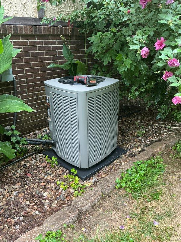Responded to no-cooling call on residential split system air conditioning unit. Upon arrival, performed diagnostic evaluation of outdoor condenser unit and indoor evaporator coil assembly. Inspected evaporator coil and found significant dust and debris accumulation on fin surfaces, particularly affecting airflow efficiency. Examined outdoor condensing unit positioned on pad at side of residence, noting copper refrigerant lines and overall unit condition. Utilized diagnostic testing equipment to assess system performance and electrical components. Completed thorough inspection of both indoor and outdoor components as part of comprehensive cooling system evaluation. Unit operational following diagnostic service.