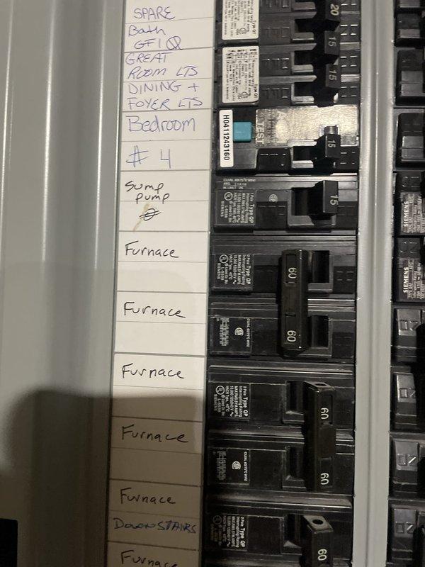 Responded to no cooling call following power outage with thermostat displaying "system under test" message. Upon arrival, inspected electrical panel and found HVAC circuit breaker tripped. Reset breaker at main panel and verified proper power restoration to condensing unit in side yard. Cycled system through complete cooling operation, confirmed compressor engagement, and verified thermostat communication with equipment. System restored to normal cooling function with setpoint achieved.