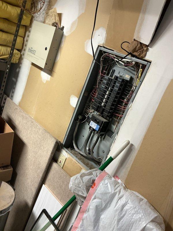 Conducted comprehensive electrical assessment for new panel installation in residential property. Evaluated existing electrical panel configuration, circuit breaker arrangement, and wiring infrastructure to determine specifications for panel upgrade. Documented current system conditions including circuit distribution, wire gauges, and connection points to ensure proper sizing and code compliance for replacement panel installation.