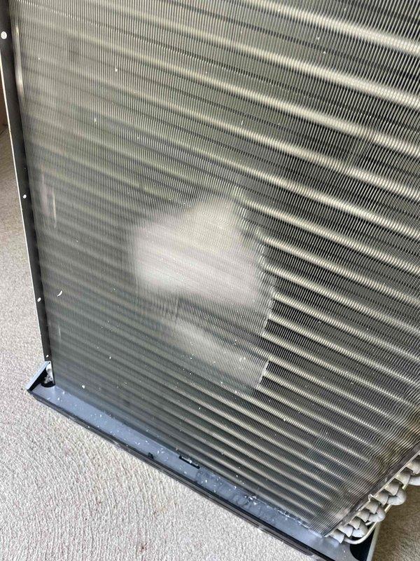 Installed new evaporator coil and thermostatic expansion valve (TXV) on HVAC unit serial number 2208467529. Previous TXV installation from April was incorrect and required replacement. Both components were successfully installed and system restored to proper operation.