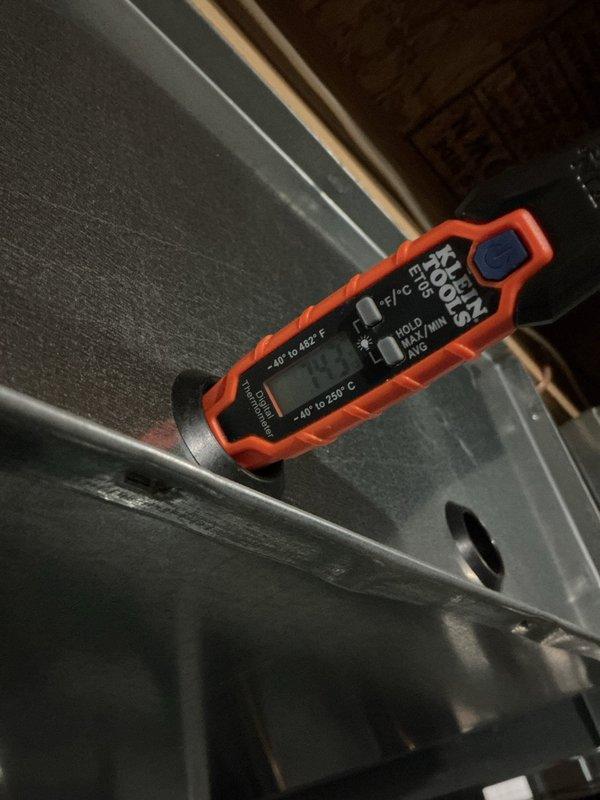 Responded to no cooling call on recently installed Lennox system affecting entire home. Upon arrival, performed diagnostic testing using digital multimeter and non-contact voltage tester at equipment junction box and electrical panel. Verified thermostat functionality and temperature settings at wall-mounted control unit reading 72°F. Identified and resolved issue preventing system operation. Unit restored to normal cooling function with proper airflow throughout home. All electrical connections verified secure and system tested through complete cooling cycle to confirm proper operation.