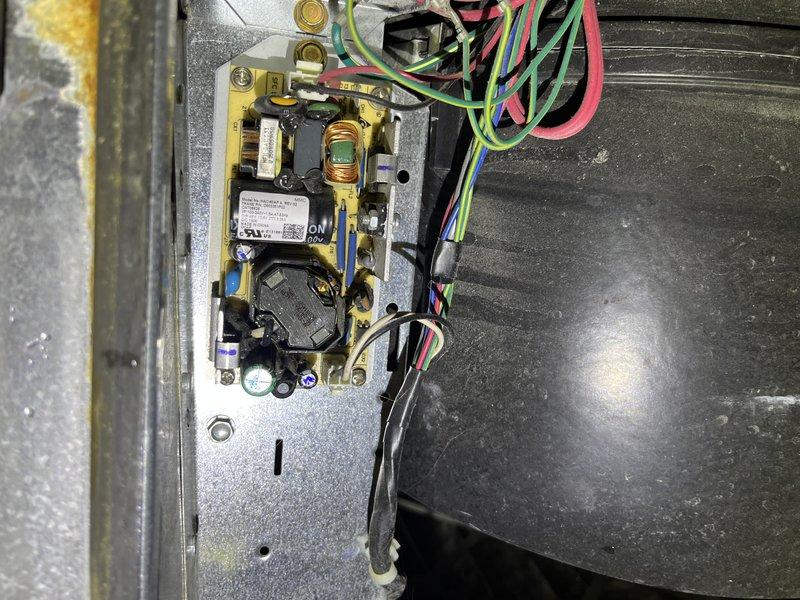 Responded to customer report of AC and furnace fan intermittently locking up with audible noise requiring immediate shutoff, occurring three times over two weeks. Performed comprehensive system inspection of 10-year-old equipment installed in 2016. Upon examination, identified control board as potential source of intermittent fan motor lockup. Removed and inspected integrated furnace control (IFC) board, documenting visible components including relay contacts, capacitors, and inductor coils for evidence of failure or heat damage. Verified wire connections and checked for loose terminals or signs of arcing. Photographed control board assembly showing all electronic components, wiring harness, and mounting configuration for diagnostic reference. Assessed relay operation and power supply circuits to determine if board replacement necessary to prevent complete system failure. Provided customer with findings regarding control board condition and recommended corrective action to resolve inte