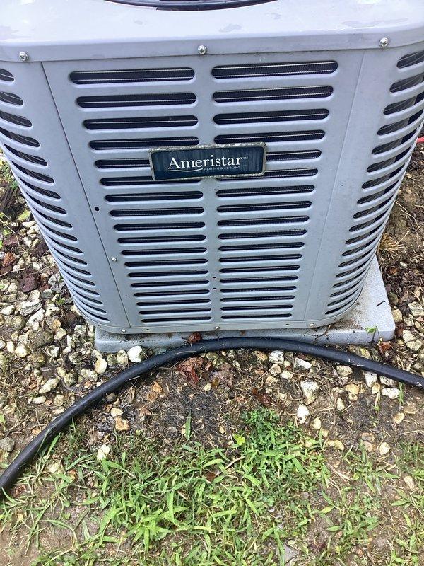 Responded to service call for 2-year-old Ameristar AC unit running constantly during high outdoor temperatures. Performed comprehensive AC tune-up and diagnostic evaluation using digital manifold gauges to assess refrigerant pressures, temperatures, and system performance. Measured superheat and subcooling values to verify proper refrigerant charge and system operation. Upon completion of diagnostics, advised customer to turn AC unit off and leave fan on to prevent continuous compressor operation until further repairs could be scheduled.