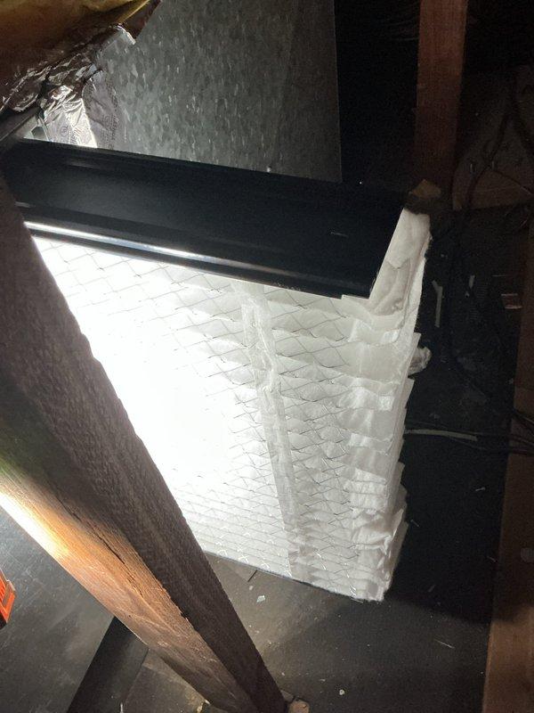 Completed installation of blue tube UV light system and replaced 210 filter on west attic HVAC unit. System tested and confirmed operational with heating and cooling functions working properly.
