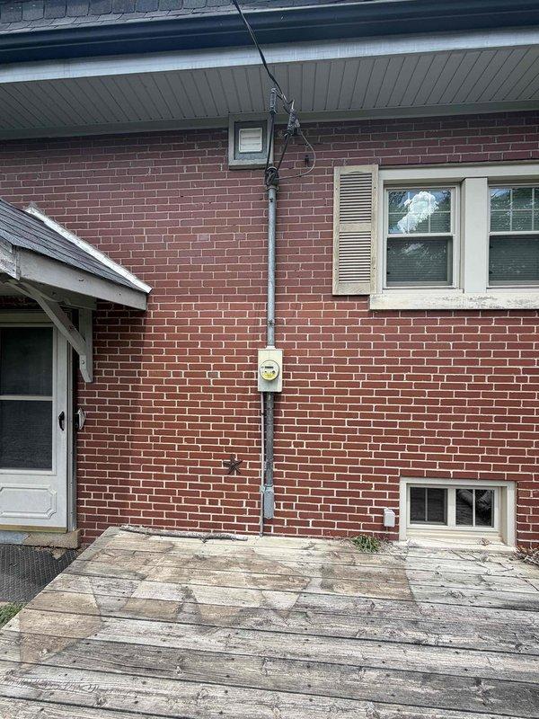 Installed a new GFCI outlet in the upstairs second-floor bathroom, providing ground fault protection in accordance with electrical code requirements for wet locations. Ran appropriate wiring to the new outlet location and verified proper operation of the ground fault protection feature upon completion.