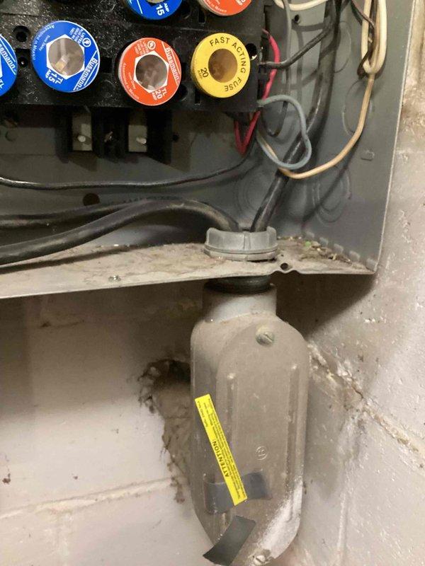 Responded to service call for multiple outlets and front porch light that lost power simultaneously. Inspected main electrical panel and identified tripped circuit breaker affecting the affected circuits. Reset breaker, verified proper operation of all outlets and exterior lighting fixture, and confirmed power restoration throughout the affected areas.