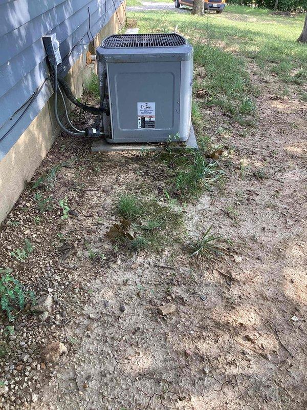 Performed diagnostic evaluation on 10-year-old ground-mounted residential air conditioning system that had not been operated since previous cooling season. Upon arrival, conducted comprehensive system inspection including visual assessment of outdoor condensing unit and indoor air handler. Tested condenser fan motor operation, verified electrical connections and control circuits, and evaluated overall system functionality. System successfully restored to proper operating condition with all components functioning within manufacturer specifications.