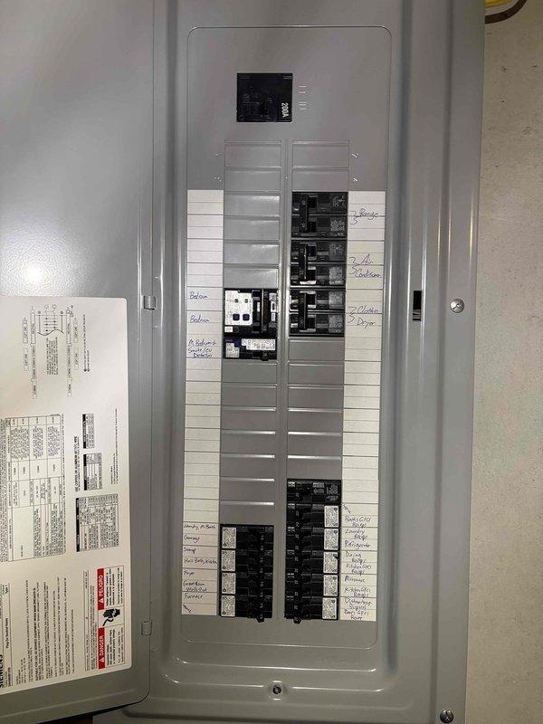 Conducted comprehensive site assessment for standby generator installation. Evaluated existing electrical service panel containing multiple circuit breakers with main disconnect and documented current electrical infrastructure configuration. Assessed exterior foundation area and identified optimal generator placement location considering drainage conditions, foundation access, and utility clearances. Documented site conditions including moisture patterns near foundation and existing electrical service capacity. Prepared detailed estimate for complete automatic transfer switch installation, generator pad preparation, fuel line connection, and integration with existing electrical system. Evaluation included load calculation requirements and transfer switch specifications necessary for seamless emergency power transition.