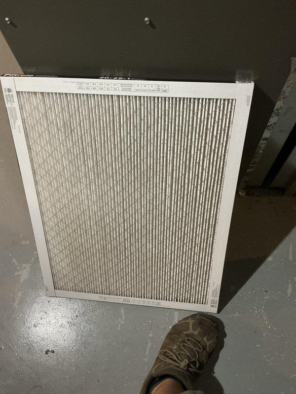 Completed first annual cooling system maintenance on Lennox unit installed last summer. Performed comprehensive AC tune-up including inspection of all major components, replaced air filter showing accumulated dust and debris, verified proper airflow through condenser grille, and confirmed system operational status. All maintenance items completed per manufacturer specifications with unit operating within normal parameters.