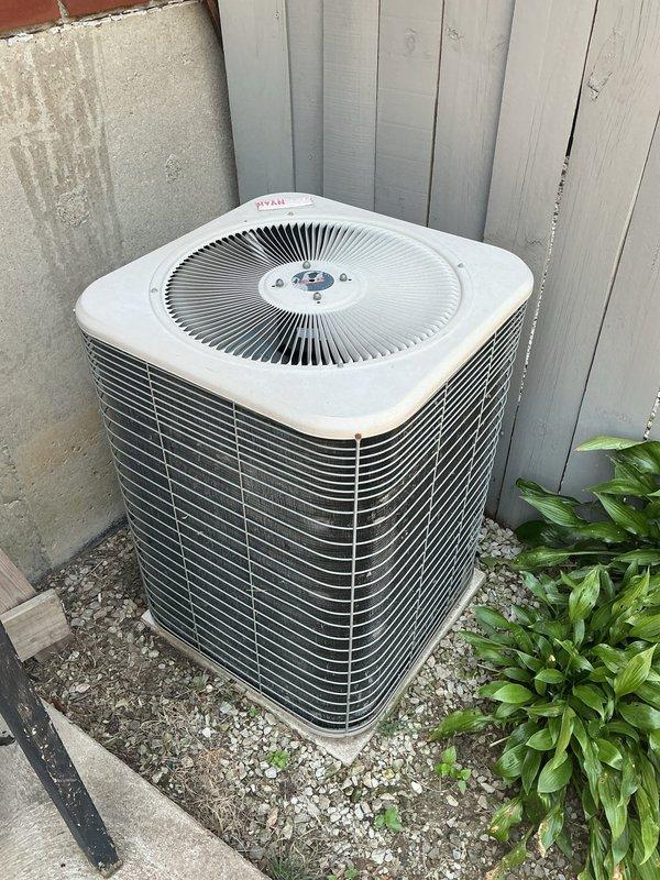 Responded to no cooling call on 25-year-old Bryant air conditioning system. Upon arrival, performed diagnostic evaluation of outdoor condenser unit and indoor furnace system. Conducted visual inspection of equipment, verified electrical connections, checked refrigerant levels, and tested system operation. Unit successfully restored to operational status, providing cooling to entire home. Advised customer of system age and recommended consideration for replacement due to advanced age of equipment and potential for future reliability issues.