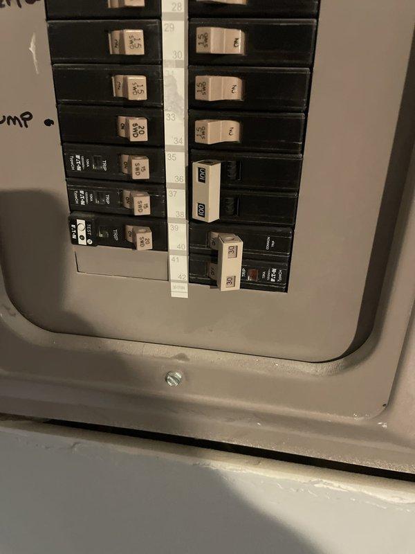 Responded to no cooling call on 10-year-old air conditioning system. Upon arrival, performed diagnostic evaluation of electrical components including relay panel and circuit breaker panel. Inspected relay panel wiring connections, terminal blocks, and internal circuitry for proper operation. Verified circuit breaker functionality and electrical supply to HVAC equipment. Documented system conditions with photos of relay panel assembly and electrical distribution panel. Restored cooling operation to residential air conditioning system serving entire home.