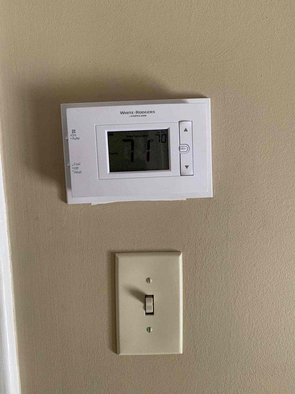 Replaced Unico evaporator coil in attic unit. System tested and verified operational with proper refrigerant pressures and temperatures recorded on manifold gauges. Thermostat confirmed functioning correctly in cooling mode.
