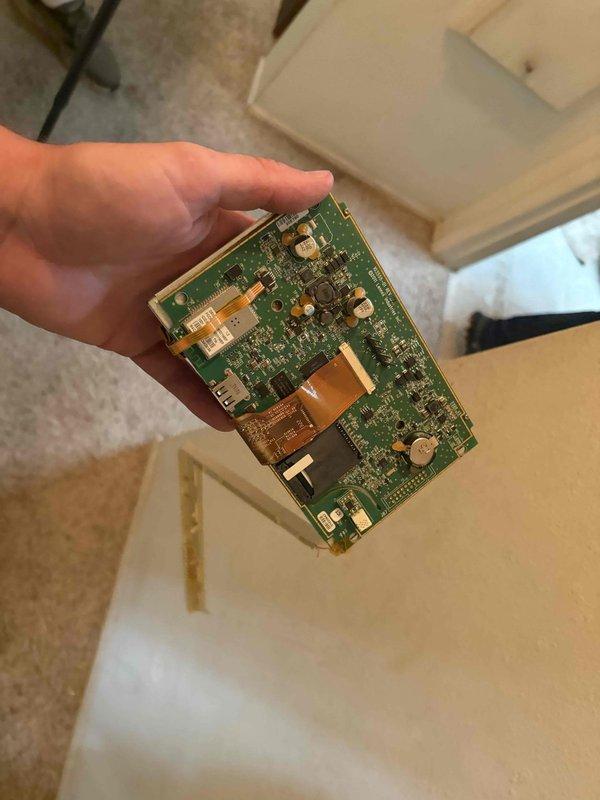Responded to no-heat call with blank thermostat display in hallway location. Upon inspection, found failed thermostat with no power to display. Removed existing thermostat from wall plate, exposing wiring connections at mounting base. Installed new replacement thermostat control board and verified proper wiring connections to system. Tested unit operation and confirmed thermostat display functioning correctly and HVAC system responding to calls for heating and cooling.