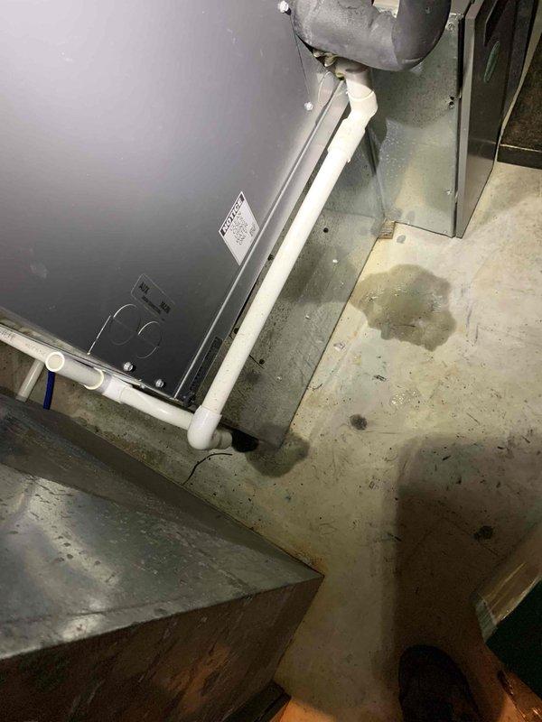 Responded to no-cool call for 10+ year old ground-level unit. Upon arrival, found upstairs unit not powering on. Inspected Honeywell THM5320R thermostat and confirmed no power indication to system. Traced electrical issue to air handler located in basement and verified unit was not receiving call for cooling. Diagnosed and resolved power supply issue, restoring operation to system. Unit tested successfully with all functions operational upon departure.
