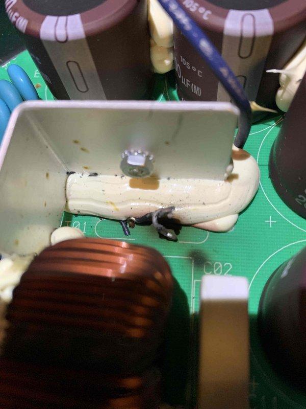 Responded to no cooling complaint on ground-mounted unit U10. Upon inspection, discovered failed control board with visible heat damage to power resistor component and signs of electrical stress on PCB. Evidence of thermal failure included discoloration, burn marks, and component degradation around white ceramic resistor and surrounding circuitry. Replaced defective control board, verified proper electrical connections, and tested system operation. Unit restored to full cooling capacity with all safety controls functioning properly.