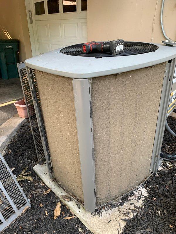 Completed comprehensive cooling system tune-up on 14-year-old residential air conditioning unit. Performed standard preventative maintenance procedures including inspection of outdoor condenser unit, blower motor assembly, and control board with all electrical connections. All components found operating within normal parameters with no deficiencies noted. System tested and confirmed functioning properly upon completion.