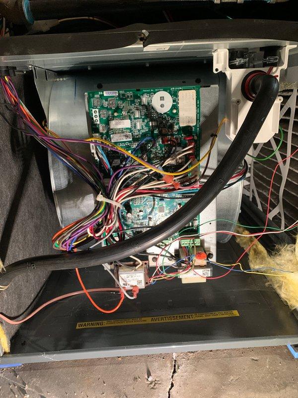 Completed cooling season tune-up and preventive maintenance on 14-year-old Goodman central air conditioning unit, model CAPF3842D6DB. Performed comprehensive system inspection including electrical components, circuit boards, wiring connections, and control panel; verified all connections secure and operational. Unit tested and found operating within normal parameters for continued reliable cooling performance.