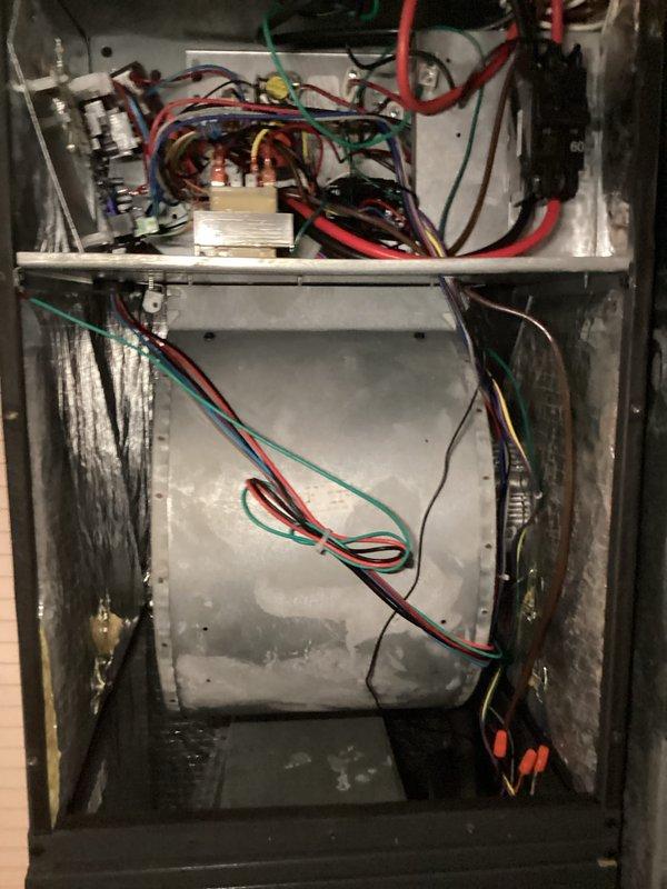 Completed seasonal cooling maintenance on two residential air conditioning systems (9-year-old unit and 15-year-old unit). Performed comprehensive tune-up procedures on both systems including inspection of evaporator coils, electrical connections, and control components. Verified proper operation of compressors, checked refrigerant levels, cleaned condenser coils, tested capacitors and contactors, inspected wiring and terminals for secure connections, and confirmed both systems are operating within manufacturer specifications. All safety controls tested and functioning correctly. Both units left in proper working condition with no deficiencies noted.