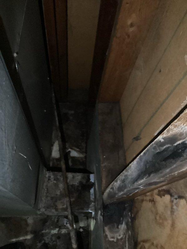 Responded to reported water leak from furnace unit in basement. Upon inspection, identified clogged air filter as primary cause of condensate overflow. Removed heavily soiled 16x25x1 filter showing significant dirt and debris accumulation, which was restricting airflow and causing condensate drain pan backup. Installed new filter, verified proper drainage operation, and documented condition with before/after photos for customer records.