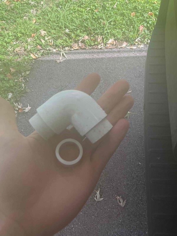 Responded to callback for ongoing water leak at furnace location. Upon inspection, identified failed condensate drain coupling and deteriorated O-ring seal causing water discharge beneath unit. Removed defective PVC connector and gasket, cleaned pipe connections, and installed replacement components. Verified proper drainage flow and confirmed leak was resolved with no further water accumulation observed at time of departure.